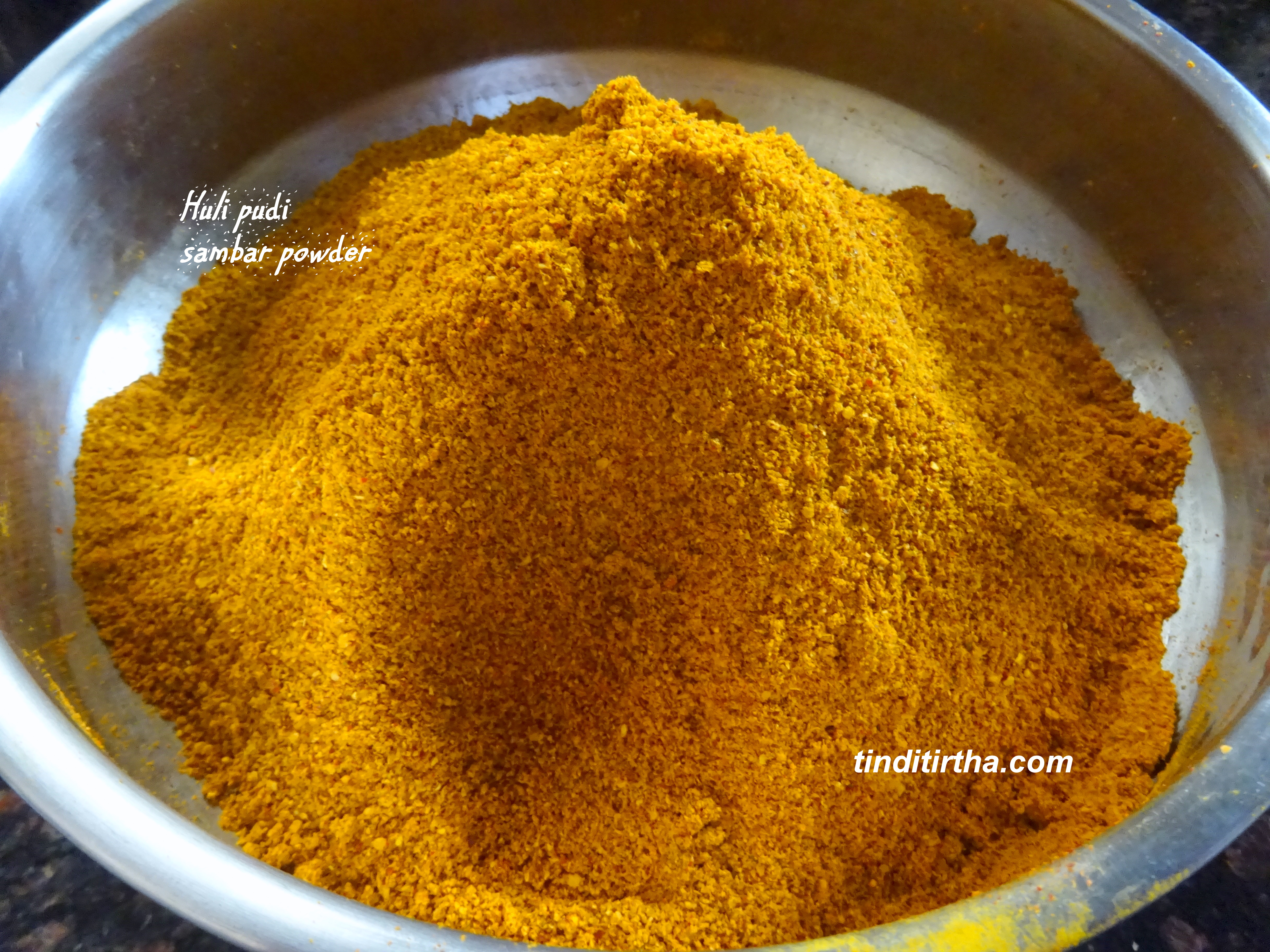 Home made huli pudi| Karnataka style sambar powder