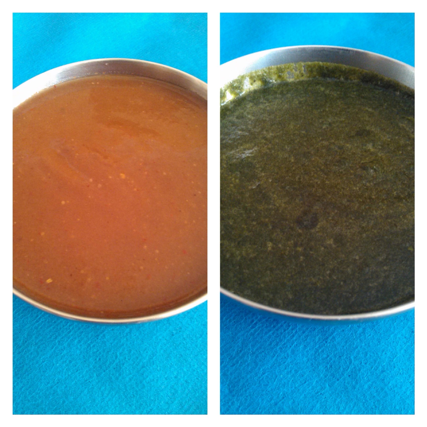 SWEET CHUTNEY AND GREEN CHUTNEY FOR CHATS