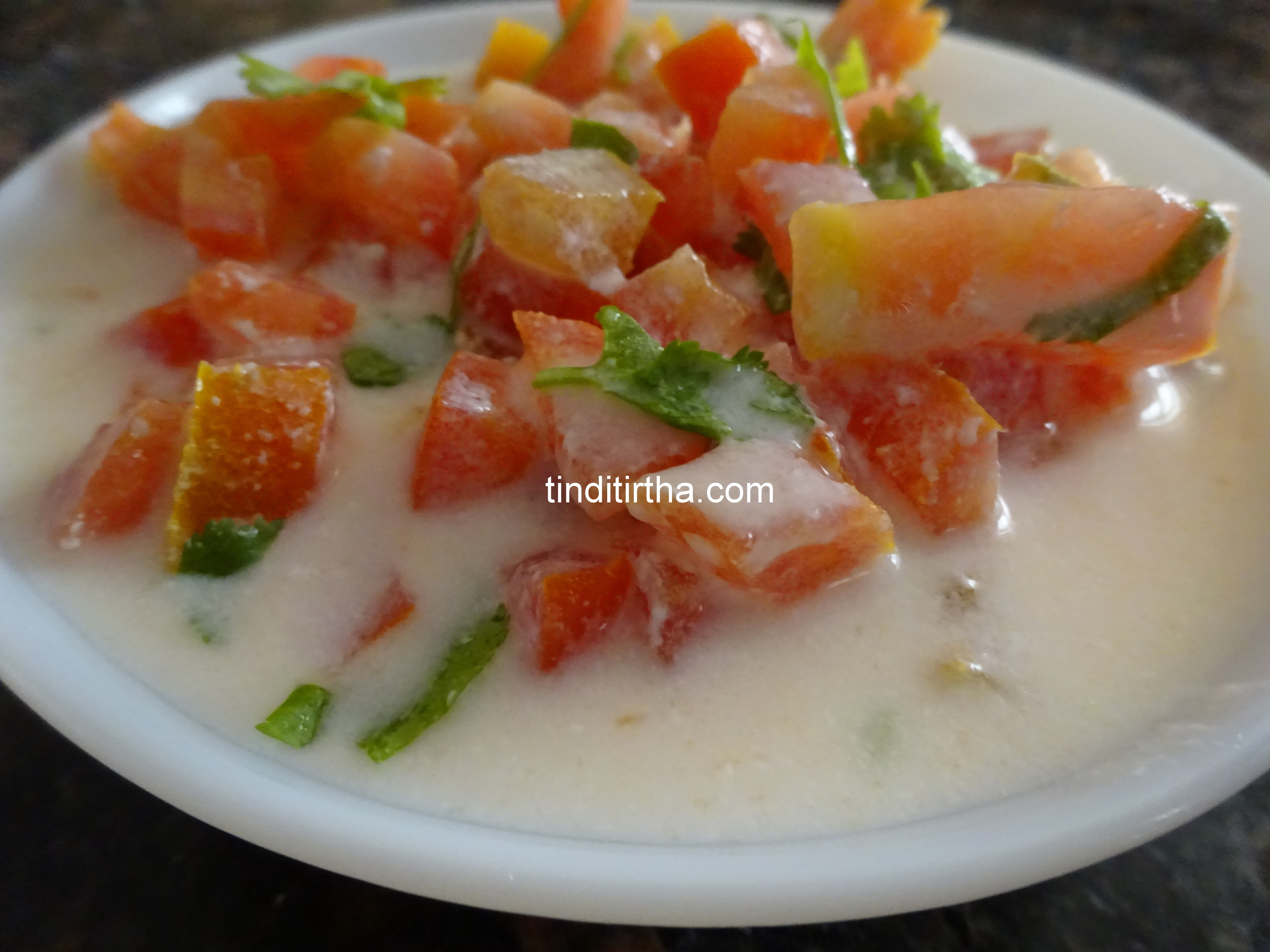 Tomato curd salad| Tomato raita