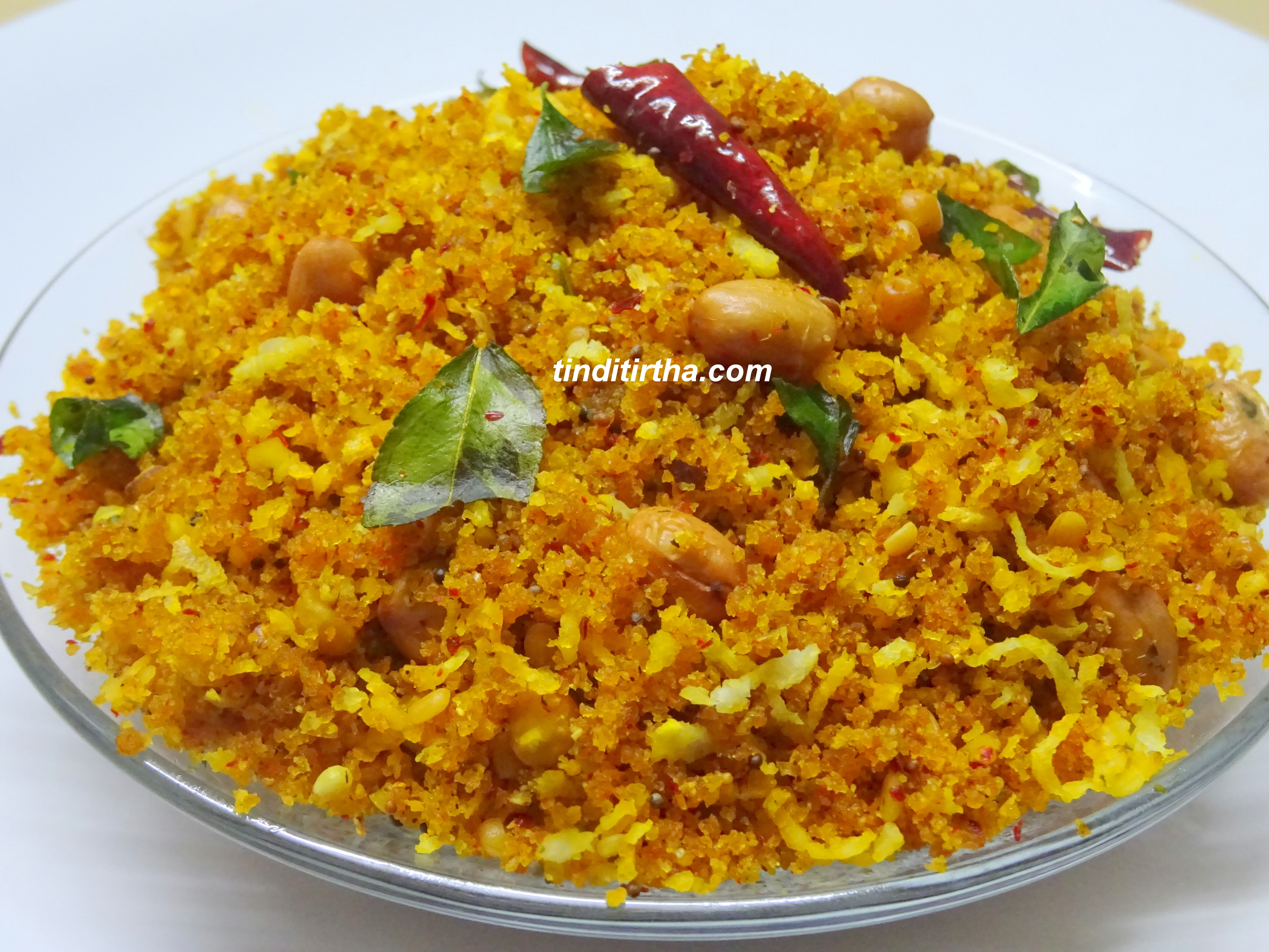 MINT FLAVORED TANGY BEATEN RICE/POHA / PUDINA GOJJAVALAKKI