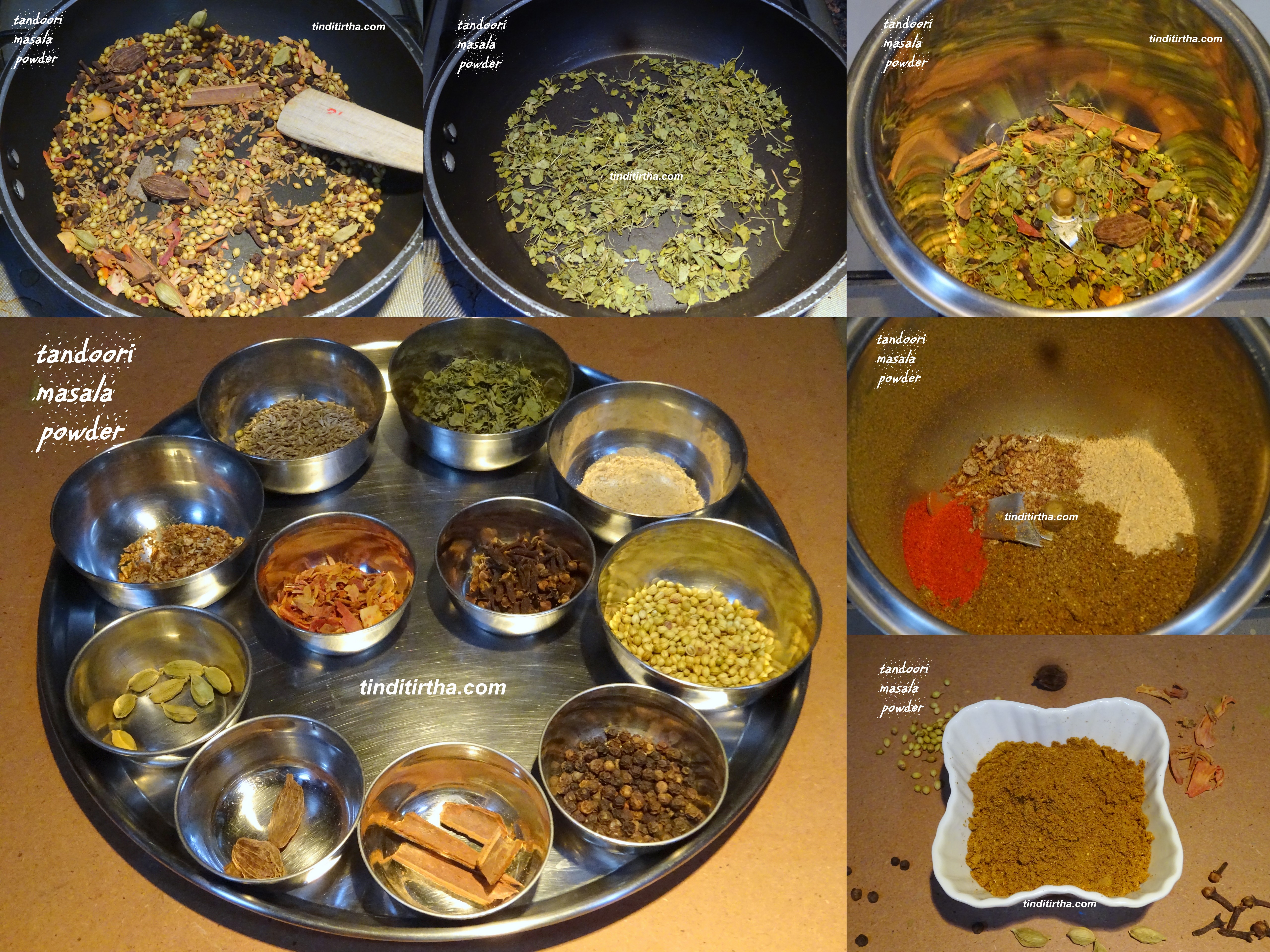 Tandoori masala powder – homemade – how to make ?