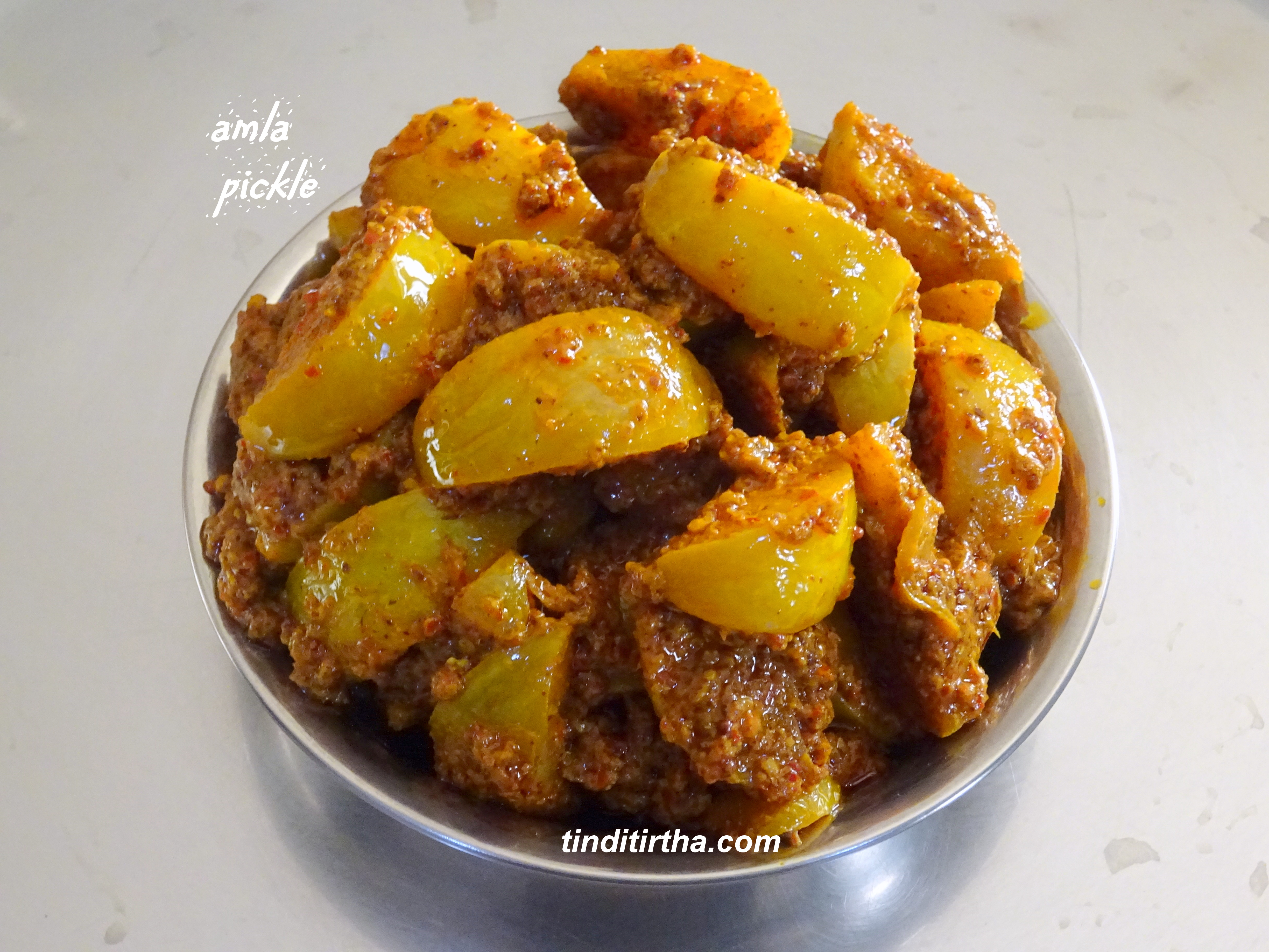 INDIAN GOOSEBERRY/AMLA/BETTADA NELLIKAYI PICKLE…… dry/instant pickle