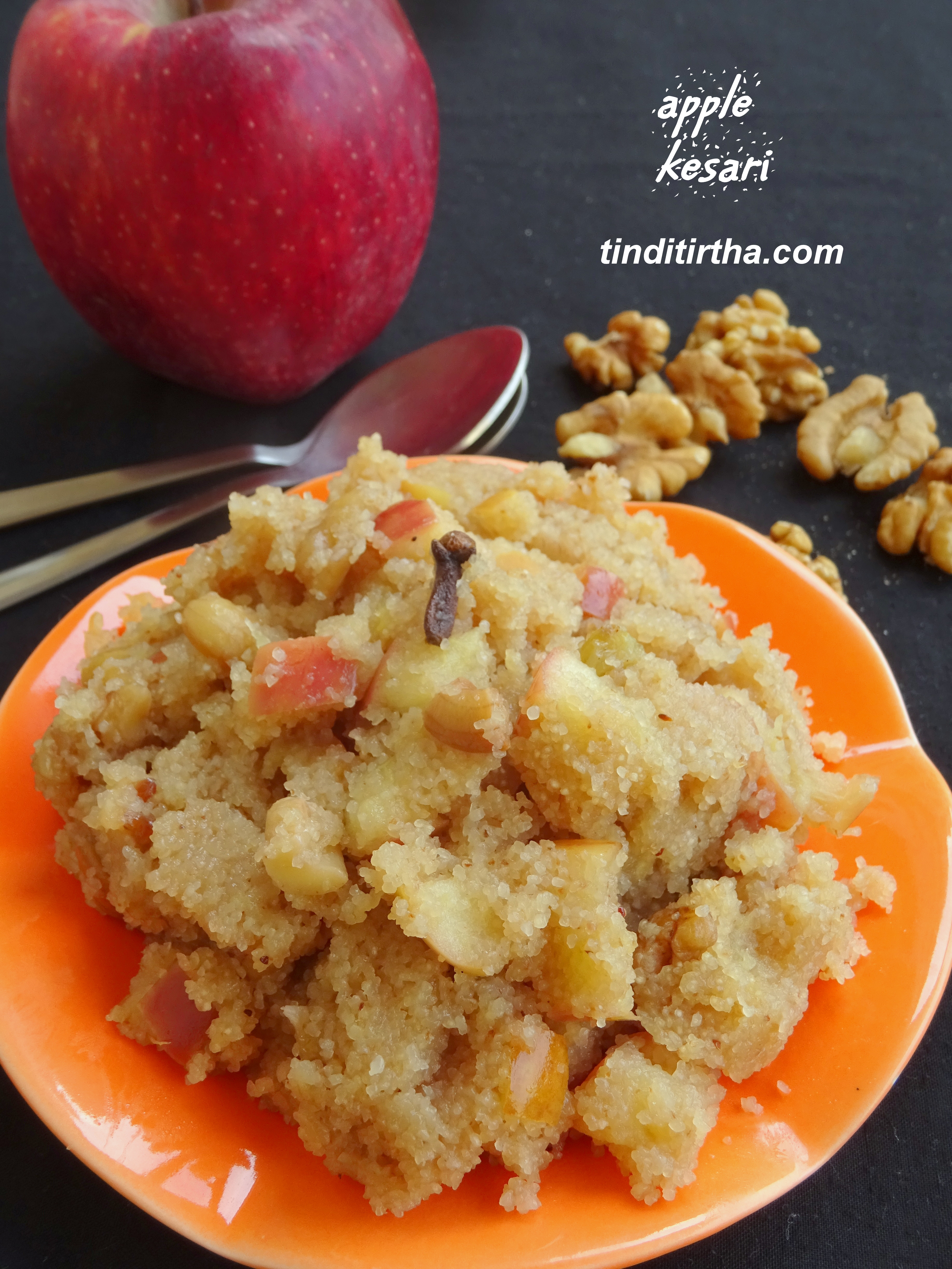 APPLE KESARI along with the goodness of walnuts