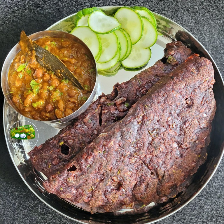 Beetroot ragi rotti | Beet millet thalipeeth |