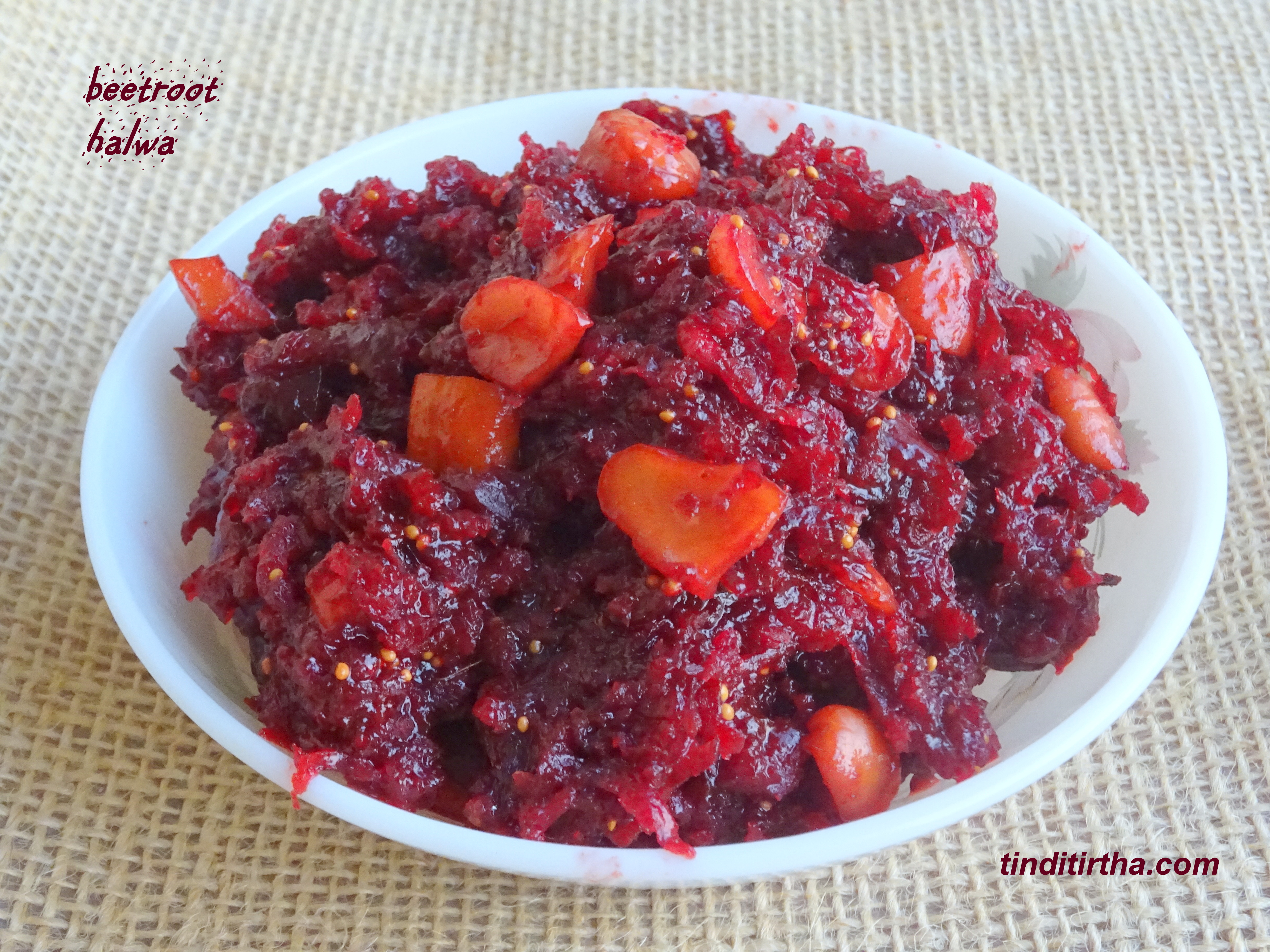 BEETROOT HALWA …….. along with the goodness of jaggery and figs