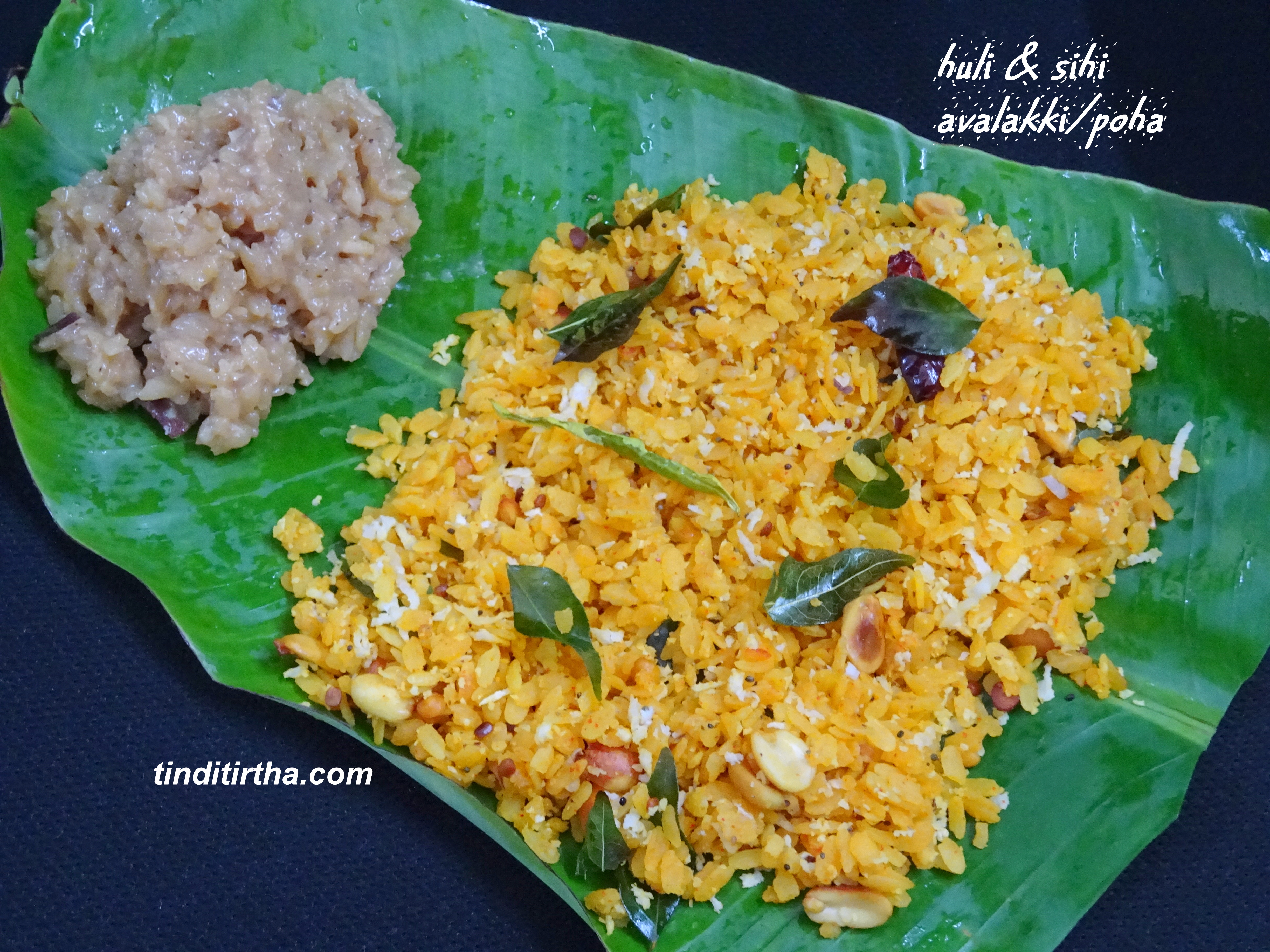 HULI – SIHI AVALAKKI sour-sweet Poha/rice flakes