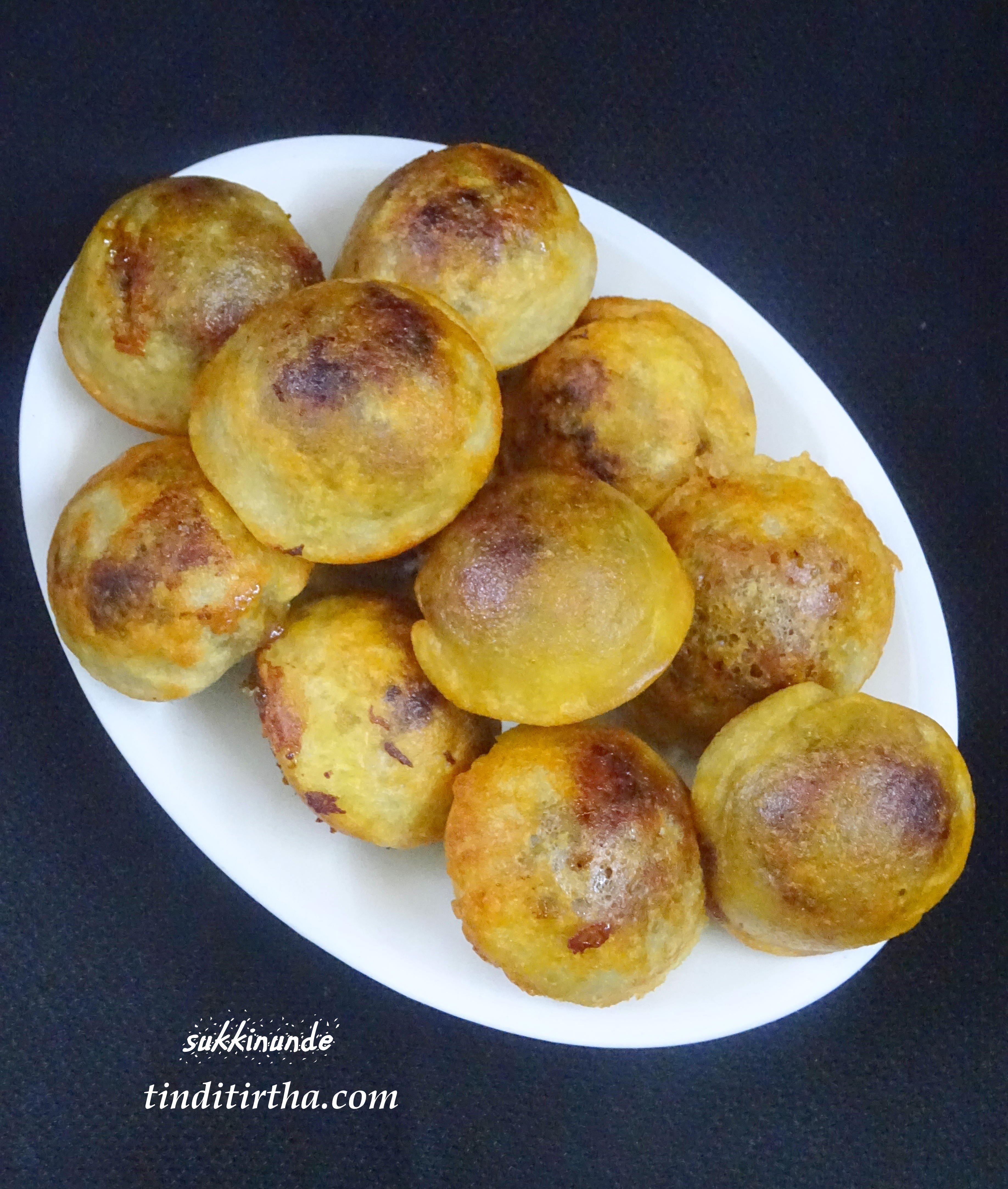 Sukkinunde a guilt free sweet indulgence made in appe/Paddu pan