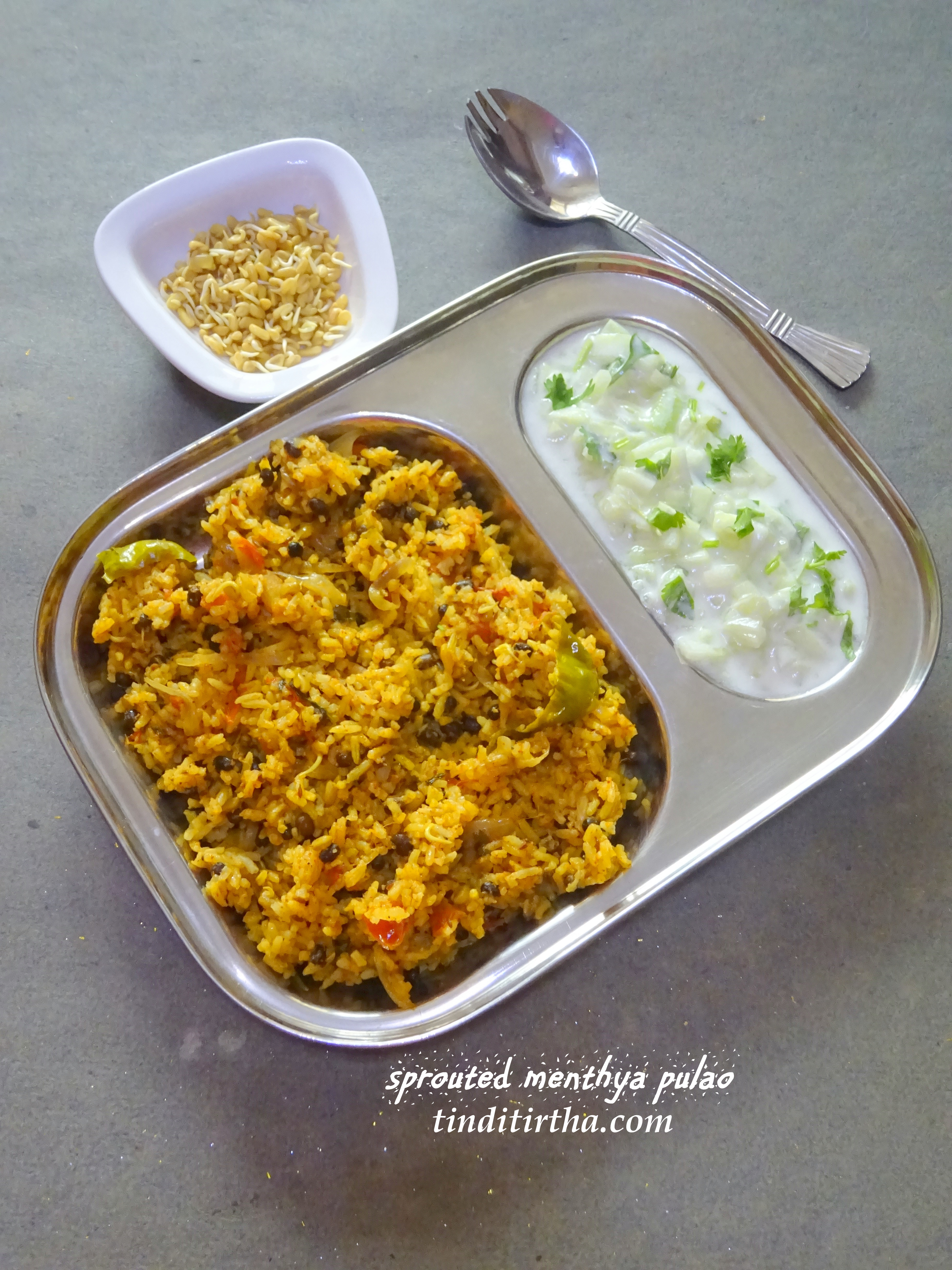 SPROUTED FENUGREEK SEEDS/MOLAKE MENTHYA PULAO