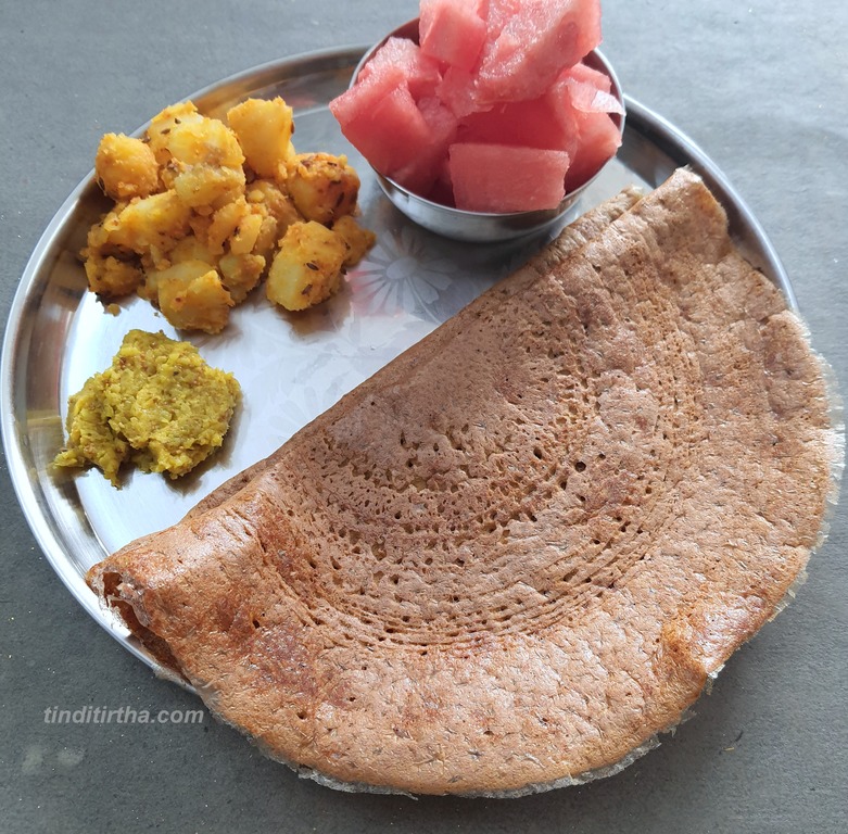 PROTEIN RICH DOSAY/ADAI DOSA/ADAY DOSAY ….. also using black eyed beans and red rice – VIDEO