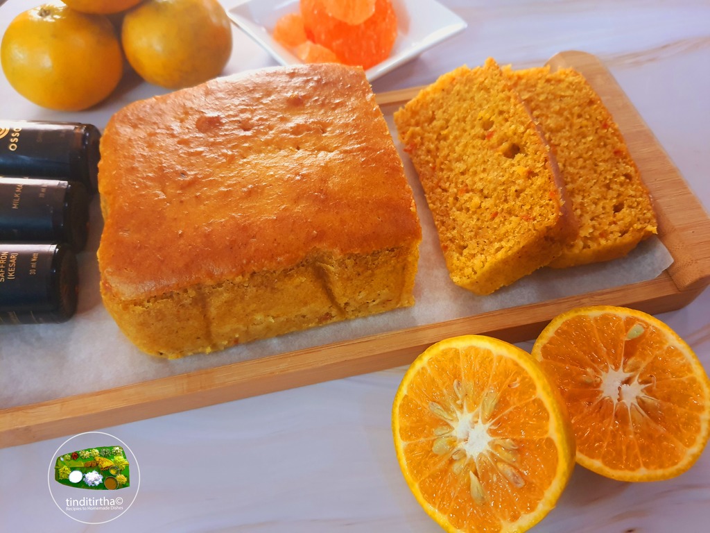 EGG FREE WINTER CARROT – ORANGE LOAF CAKE…wheat flour tea time cake by adding milk masala powder -VIDEO