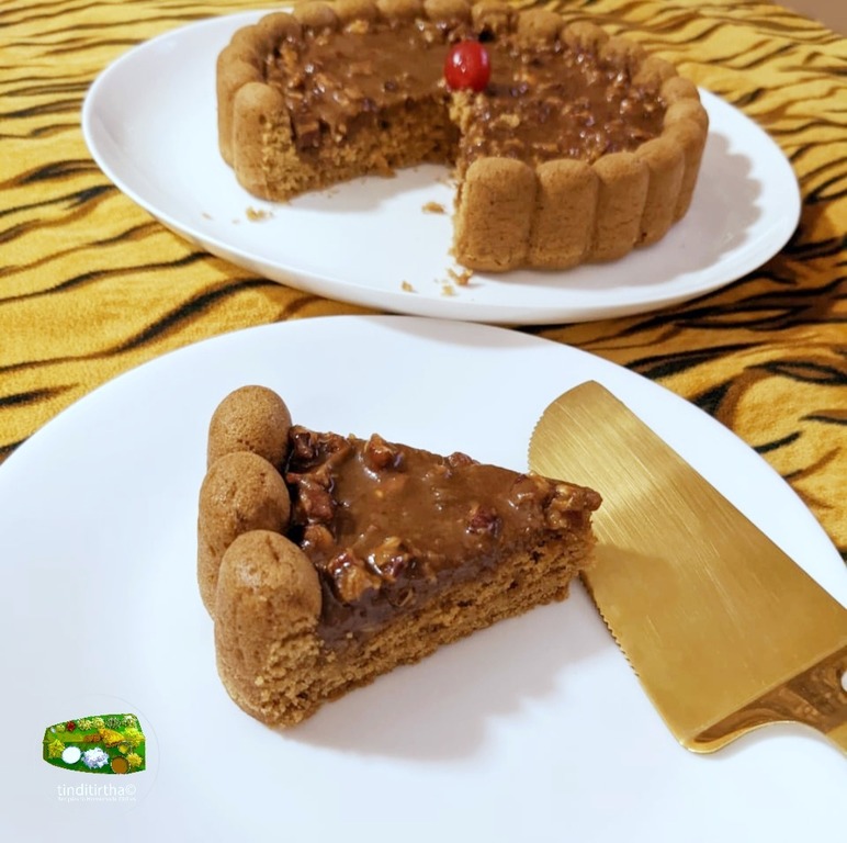 EGG FREE WHOLE WHEAT CAKE … sweetened with coconut sugar and coconut topping